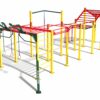 Calisthenics toestel Nippur L+ 6 Calsithenics toestel Nippur L:+ dé eyecatcher in elke openbare ruimte: een compleet calisthenicstoestel met danspaal.
